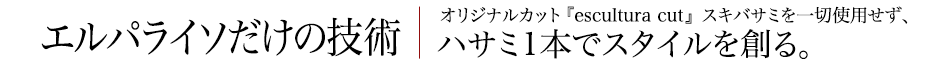 エルパライソだけの技術