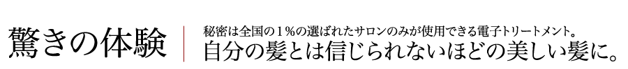 驚きの体験